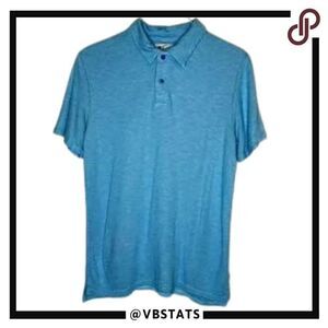 Small‎ Trunks Surf & Swim Co. Blue-White Striped SS Polo Shirt